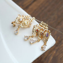 تحميل الصورة إلى عارض المعرض، 10 قطع - دلايات كريستال صغيرة على شكل دمعة، مطلية بالذهب عيار 14 قيراطًا، مقاس 6*16 مم، قطع مجوهرات HL061-F145