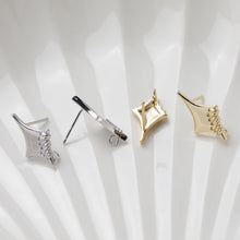 تحميل الصورة إلى عارض المعرض، قرط نجمة ذهبية مع حلقة، أقراط خالية من النيكل، قرط أذن مع حلقة، نتائج قرط مضادة للحساسية GT053