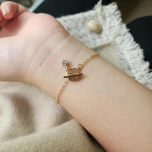 Load image into Gallery viewer, Four Leaf Clover/Circle/Heart OT Toggle Clasps, 18K Gold Plated OT Buckle, CZ Pave, Necklace Closure, Connectors Clasps, ZX051