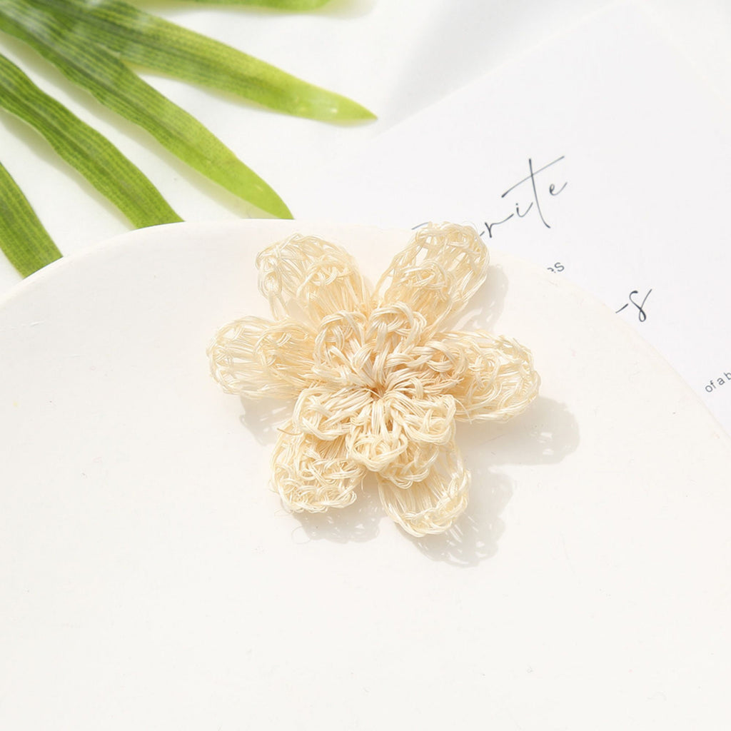 6PCS Rattan weaving Earring Findings, Boho earring making, Hawaii Vacation Style Straw Earrings for girl,Handmade Earring Finding BS008