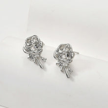 Load image into Gallery viewer, Lava Rose Ear Stud, S925 Silver Ear Pin Nickel Free Earrings, Gold/Silver Stud Earrings, Hypoallergenic Earring Findings LL175