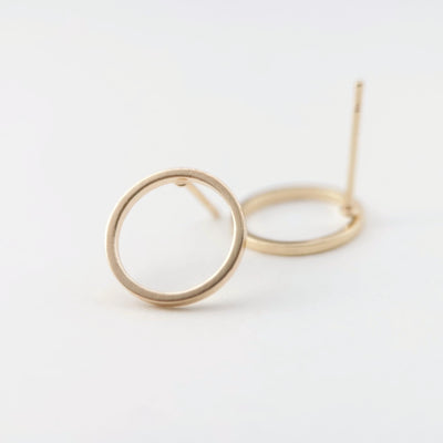 4pcs 14K Gold Round Post With Loop, Openwork Round Stud Earring Nickel Free, 10mm, 12mm, Hypoallergenic Earring Findings Z076