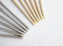 Load image into Gallery viewer, 10pc Long Bar Pendant, 18K Gold Plated Bar Charm, 2cm,2.5cm,3cm,3.5cm,4cm, 5cm, Earring Making Findings GZ177-ZX7016