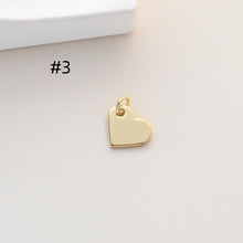 Load image into Gallery viewer, Heart Lock Pendant, Heart Charm, 18K Gold Plated Necklace Making Pendant, Love Pendant, Jewelry Findings S1329