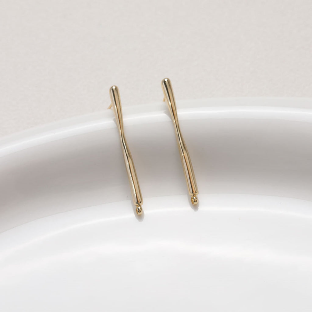 Pendientes minimalistas con pasador y aro, de plata S925, sin níquel, de oro y plata, hipoalergénicos, ZZ049