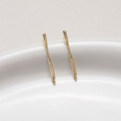 Pendientes minimalistas con pasador y aro, de plata S925, sin níquel, de oro y plata, hipoalergénicos, ZZ049