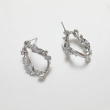 Load image into Gallery viewer, Irregular Niche Ear Post With Loop, S925 Silver Ear Pin Nickel Free Earrings, Gold/Silver Ear Stud, Hypoallergenic Earring Findings BB016