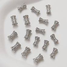 Load image into Gallery viewer, Flower Spacer Beads, 14K Gold Plated, Cubic Zirconia, 3D Flower Beads, Dainty Earring Making Beads, Jewelry Finding GZ353