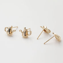 Load image into Gallery viewer, Mini Bottle Stud Earrings Post with loop, 14K Gold/Silver, S925 Silver Pin Nickel Free Earrings,  Ear Stud GZ762