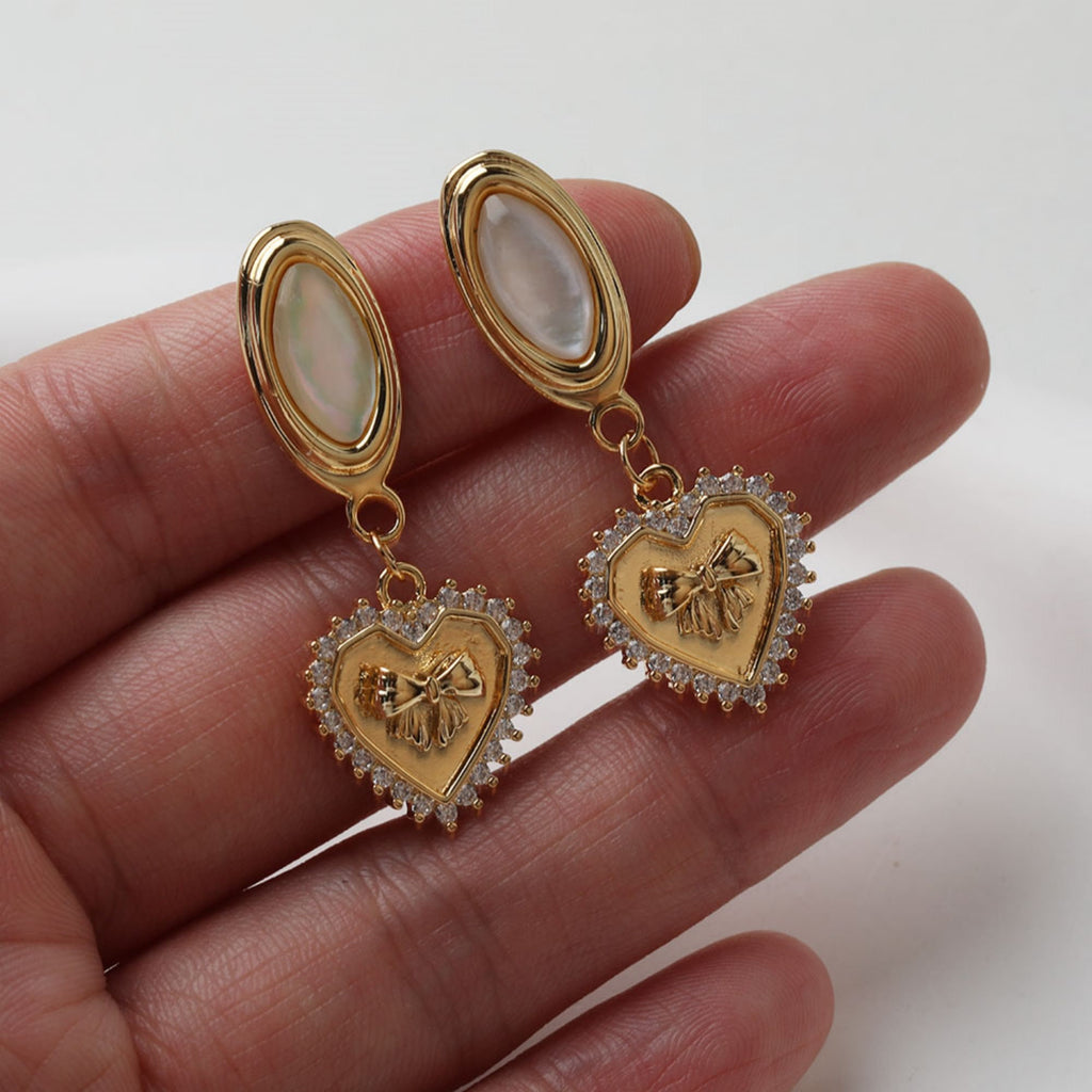 Poste para aretes de concha ovalada, chapado en oro de 14 quilates, concha de abulón, alfiler de plata S925 sin níquel, fornitura hipoalergénica GT040