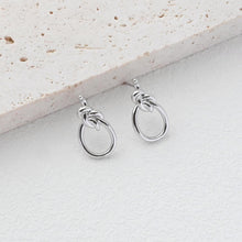 Cargar imagen en el visor de la galería, Poste para pendientes con nudo dorado, pasador para pendientes de plata S925, pendientes sin níquel, aro para pendientes de 18 quilates, accesorios para pendientes con nudo D0387