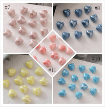 Load image into Gallery viewer, 5pcs Heart Ceramic Beads, 14mm, Loose Ceramic Beads for Jewelry Making, Bracelet DIY Beads Finding GZ429