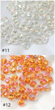 Load image into Gallery viewer, Irregular Square Glass Beads, 12x10mm, Crystal Glass Loose Beads for Jewelry Making, DIY Beads Finding GZ538