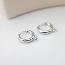 Load image into Gallery viewer, 4pcs Huggie Hoops Earring Hoop, 18K Gold Plated Leverback Ear Hoops, Gold Earring Making Findings for Jewelry Making D0114