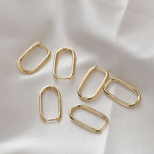 Load image into Gallery viewer, U Shape Earring Hoop, 14K Gold Plated, Huggie Hoops Earring Finding, Ear Hoops, 11.5*21mm, hoop earrings BB129