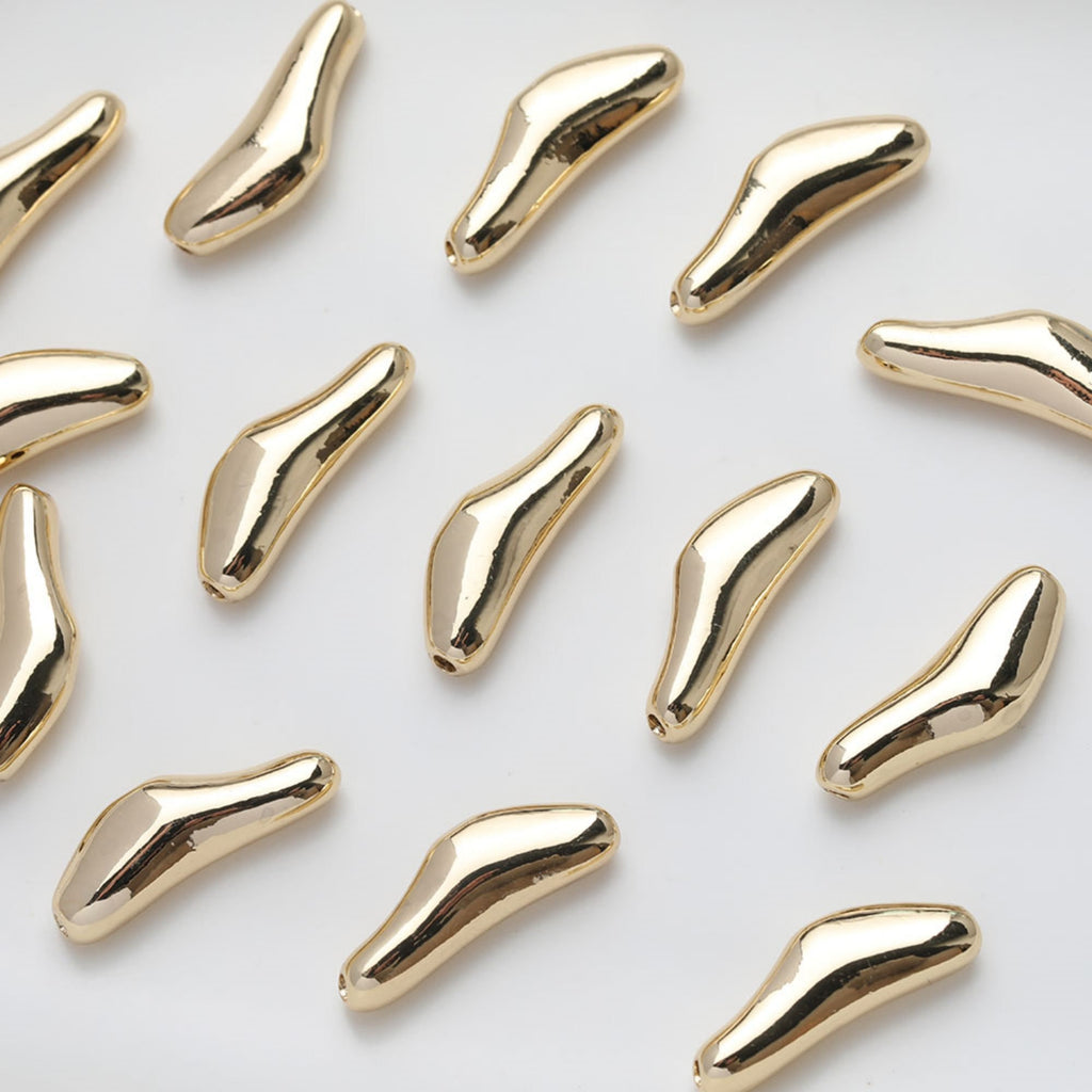 OT Toggle Clasps, One Set, Irregular Beads, 14K Gold Plated OT Buckle, Silver Clasp, Necklace Closure, Connectors Clasps GZ523