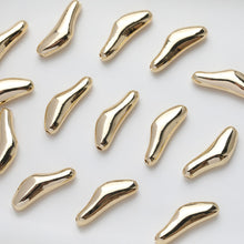 Load image into Gallery viewer, OT Toggle Clasps, One Set, Irregular Beads, 14K Gold Plated OT Buckle, Silver Clasp, Necklace Closure, Connectors Clasps GZ523