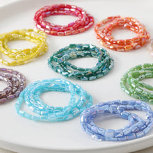 Load image into Gallery viewer, Rectangular Cut Faceted Glass Beads, 6.4*4.1mm , Crystal Glass Loose Beads for Jewelry Making, DIY Beads Finding GZ552