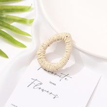 Load image into Gallery viewer, Rattan Weaving Earring Findings, Boho earring making, Hawaii Vacation Style Cute Earrings for girl ,Handmade Earring Finding BS004