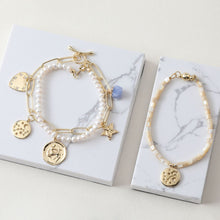 Load image into Gallery viewer, Zodiac Charms, Round Constellation Pendant, 14K Gold Plated Zodiac Sign, Necklace Making Charms, Birthday Gift Jewelry Findings JG048