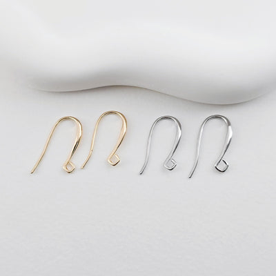Fish Hooks, 18K Gold Plated Ear Wires, Gold Earring Earring Hooks, Ear Wires for Jewelry Making ZX260