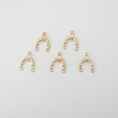 10 قطع من حُلي القمر، حُلي هلال مطلية بالذهب عيار 14 قيراطًا، قلادة قمرية، حُلي قلادة، قطع مجوهرات HL00077-F266