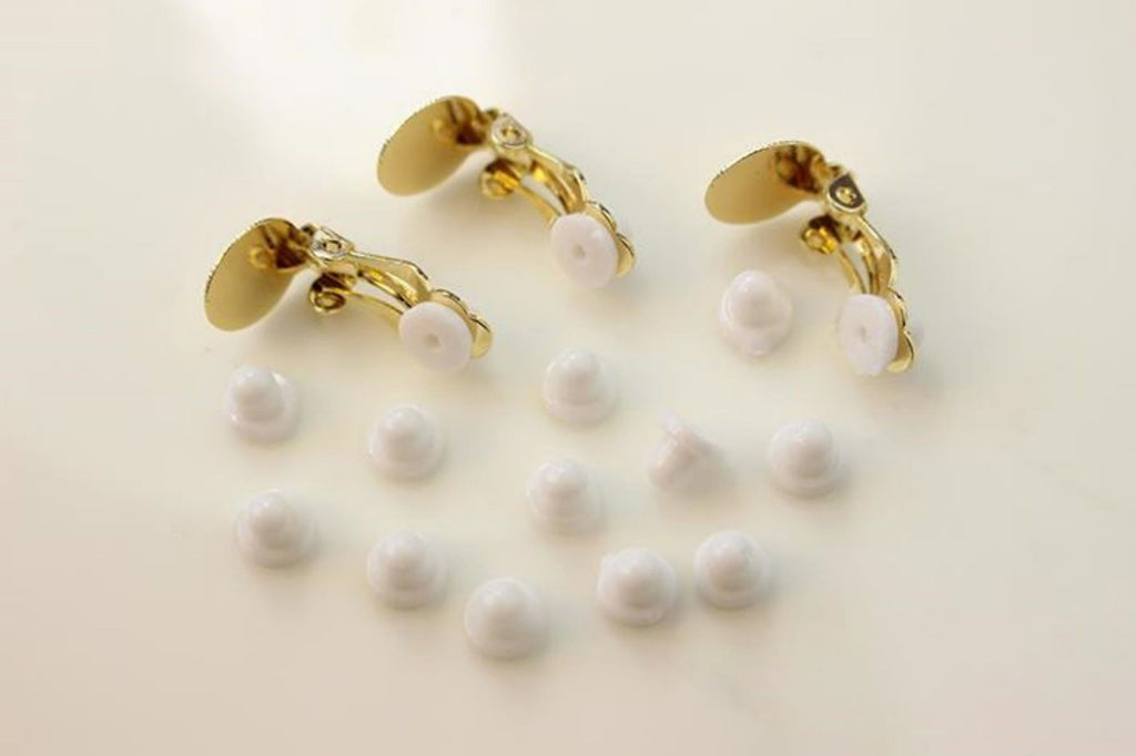 مشبك غير مثقوب على أقراط الأذن، مع وسادة مسطحة ووسادات مطاطية مريحة، 10 مم، 12 مم، مطلي بالذهب/الفضة عيار 18 قيراطًا، أداة العثور على الأقراط بنفسك GZ147