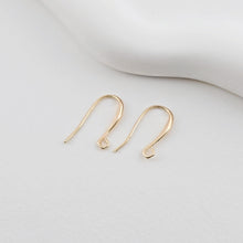 Load image into Gallery viewer, Fish Hooks, 18K Gold Plated Ear Wires, Gold Earring Earring Hooks, Ear Wires for Jewelry Making ZX260