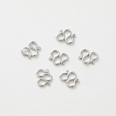 5PCS- M Hook Clasps, 18K Gold Plated W Clasp, S Clasps, 9x10mm, Necklace Bracelet Making Clasp, Jewelry Findings JG054