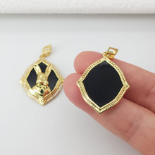 Load image into Gallery viewer, Bunny Charm, 18K Gold Plated Rabbit Pendant, Animal Charm, 13*11mm, Necklace Jewelry Finding S20708