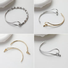 Cargar imagen en el visor de la galería, Conector de eslabones para pulsera, conector de cadena, chapado en oro/plata de 14 quilates, colgante para collar y pulsera, accesorio de joyería GZ522