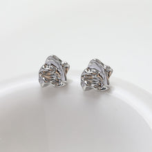 Load image into Gallery viewer, Irregular Ear Post With Loop, S925 Silver Ear Pin Nickel Free, Gold/Silver/Matte Gold Ear Stud, Hypoallergenic Earring Findings BB036