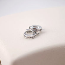 تحميل الصورة إلى عارض المعرض، أقراط دائرية مرصعة بالزركونيوم المكعب، أقراط دائرية مطلية بالذهب مع حلقة، نتائج أقراط دائرية من صنعك، لوازم أقراط يدوية الصنع D0126