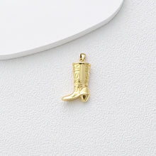 Load image into Gallery viewer, Hand Charm, Boot Pendant, 18K Gold Plated Pendant, Neckalce Bracelet Making Pendant, Jewelry Supply Finding S1364