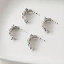 Load image into Gallery viewer, C Shape Irregular Earrings Post, 14K Gold, S925 Silver Ear Pin Nickel Free Earrings, Ear Stud Hypoallergenic Earring Findings GE077-D0014