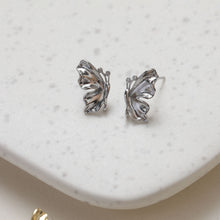 تحميل الصورة إلى عارض المعرض، مشبك أذن على شكل فراشة، دبوس أذن من الفضة الاسترلينية عيار 925، خالٍ من النيكل، أقراط أذن، أقراط مرصعة مطلية بالذهب عيار 14 قيراطًا BB124