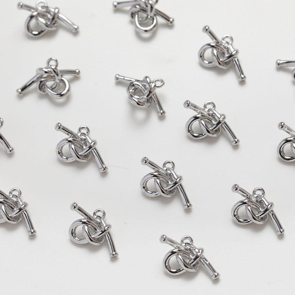 Tie The Knot Charms, Knot Connectors, Knot Pendant, 14K Gold/Silver  Plated, 15mm, Necklace Making Charms, Jewelry Findings GZ253
