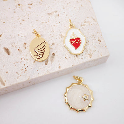 Enamel Carrot Charm, Carrot Pendant, 18K Gold Plated Pendant, Silver, Necklace Making Charm, Jewelry Findings S20263