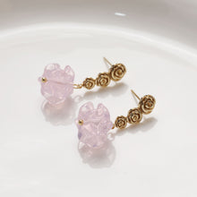 Load image into Gallery viewer, Rose Ear Stud, S925 Silver Ear Pin Nickel Free Earrings, Gold/Silver Stud Earrings, Hypoallergenic Earring Findings BB005-D0131