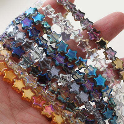 Star Glaze Beads, 9mm, Star Glass Crystal Beads for Jewelry Making, Bracelet DIY Beads Finding GZ536