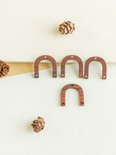 Load image into Gallery viewer, 2PCS Arches Geometric Charm, Wooden Pendant, Necklace Making Findings JT047