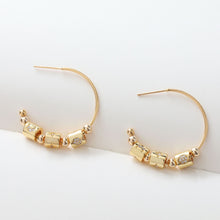 Load image into Gallery viewer, 10PCS 6mm Moon Star Tube Spacer Beads, Micro Pave Symbols Large Hole Cubic Beads, 18K Gold Plated, Bracelet Making Jewelry Finding S240