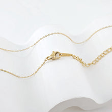 Load image into Gallery viewer, 14K Finished Necklace Chain, Oval Cable Necklace, 316L Stainless Steel, Oval Chain, Ready to Wear, 42+5cm/18.5 inch, JR003