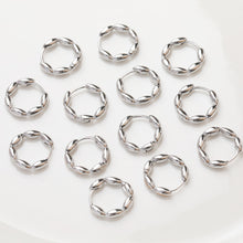 Load image into Gallery viewer, 14K Gold Plated Wheat Hoop Earring Finding, Nickel Free Circle Earring Hoops, DIY  Earring Making Findings GZ384