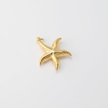 Load image into Gallery viewer, Hammered Starfish Charm, Fish Charm, 18K Gold Plated Charms, Marine Life Pendant, For Necklace And Earrings Making, Jewelry Findings S1452