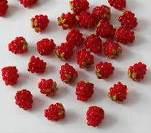 Load image into Gallery viewer, Red Raspberry Strawberry Glaze Beads, 12x13mm, Glaze Loose Beads for Jewelry Making, Bracelet DIY Beads Finding GZ059