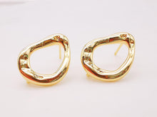 Load image into Gallery viewer, 4pcs Gold Teardrop Earring Post With Loop, S925 Silver Ear Pin Nickel Free Earrings, Ear Stud Loop, Hypoallergenic Earring Findings Z045