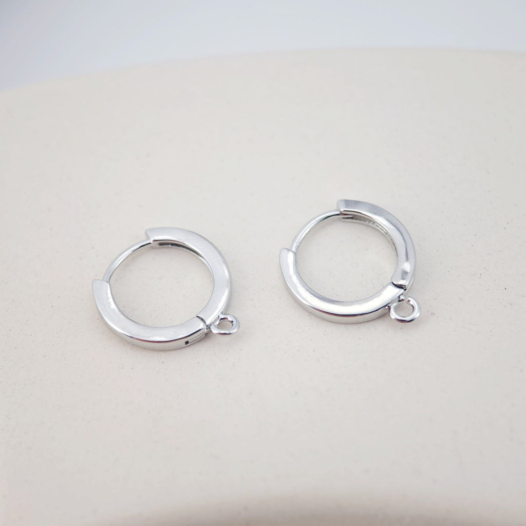 4PCS Huggie Hoops Earring Hoop, 18K Gold Plated Leverback Ear Hoops, Gold Earring Making Findings for Jewelry Making D0149