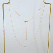 Load image into Gallery viewer, Adjustable 14K Finished Necklace Chain, Oval Cable Necklace, 316L Stainless Steel, Oval Chain, Ready to Wear, 54cm/21 inch, JR004