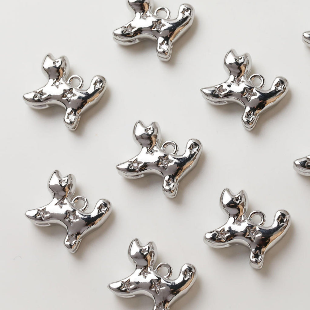 Dije de conejito, colgante de conejo bañado en oro de 14 quilates, dije de animal, dije de gato, accesorio para collar GZ722